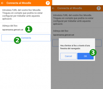 Configuració del lloc Moodle