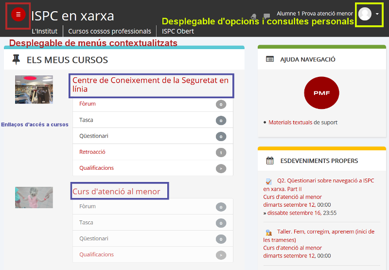 Entrada a ISPC en xarxa per defecte Entrada a ISPC en xarxa per defecte