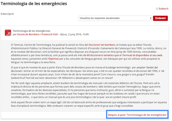 Respon al post Respon al post