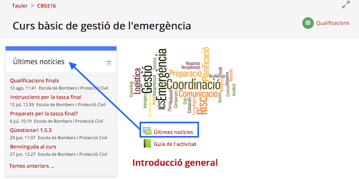 Bloc **Últimes notícies** Bloc **Últimes notícies**